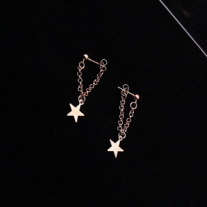 Gwiazdki gwiazdy kolczyki pozłacane Turcja 41