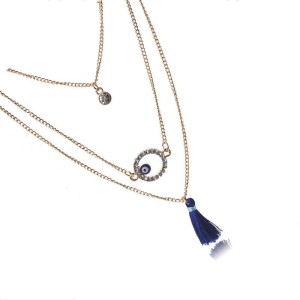 Oko proroka pozłacany łańcuszek wisiorek 73