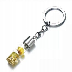 Breloczek butonierka żółty prezent dla mamy 218