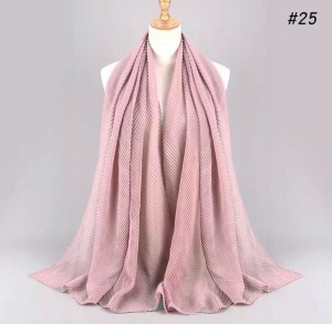 Hidżab chusta na głowę islam różowy szal 298