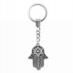 Metalowy turecki breloczek brelok ręka fatimy hamsa amulet prezent 128