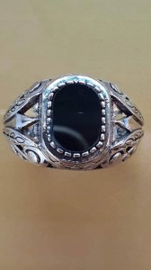 Posrebrzany turecki sygnet męski 8 nr 44