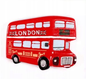 Magnes pamiątka Londyn London Wielka Brytania Anglia angielski autobus 37