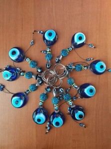 Breloczek brelok szklany oko proroka z Turcji 202