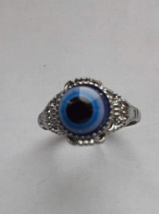 Pierścionek srebrny evil eye oko proroka 8 nr 66