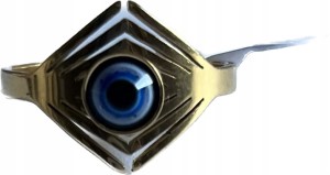 Pierścionek złoty evil eye oko proroka 20 nr 56