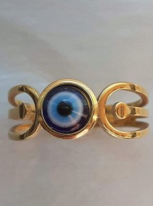 Pierścionek złoty evil eye oko proroka 18 nr 55