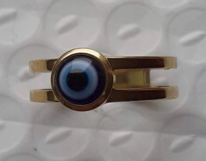 Pierścionek złoty evil eye oko proroka 18 nr 53