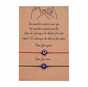 Bransoletki dla pary tureckie oko proroka zestaw dwóch bransoletek 133