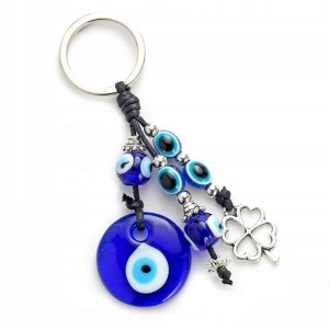 Breloczek brelok szklany oko proroka koniczyna amulet Evil Eye z Turcji 226