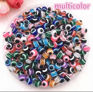 Koraliki 50 sztuk 6 mm z dziurkami oko proroka 302