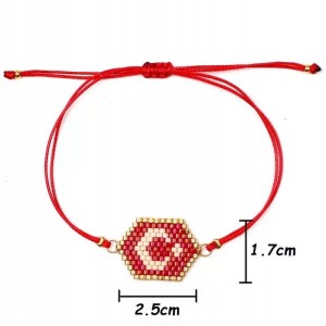 Czerwona bransoletka półksiężyc turecka Turcja 153