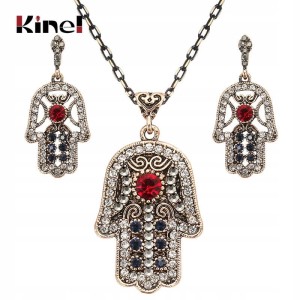 Komplet biżuterii naszyjnik zawieszka kolczyki 30