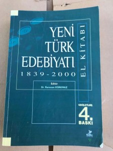 Yeni Turk Edebiyati - literatura turecka książka