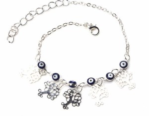 Posrebrzana bransoletka oko proroka jesień 162