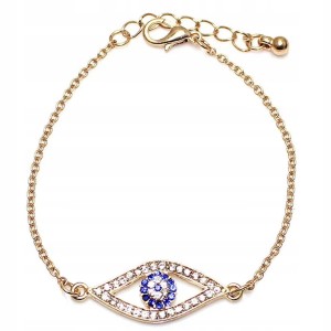 Pozłacana turecka bransoletka oko proroka 183