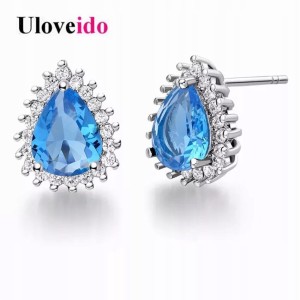 Kolczyki Hurrem błękitne cyrkonie orient 63