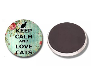 Magnes na lodówkę Keep Calm Love Cats kot koty 33