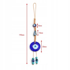 Ozdoba turecka szklane Oko Proroka Evil Eye wisząca amulet prezent 412