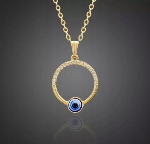 Oko proroka pozłacany łańcuszek evil eye 103