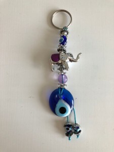 Breloczek brelok oko proroka fioletowy słoń 176