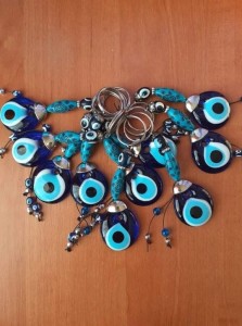 Breloczek brelok szklany oko proroka z Turcji 201