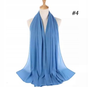 Hidżab chusta na głowę szal błękitny niebieski dla muzułmanki islam 192