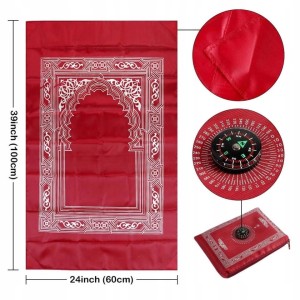 Dywan dywanik do modlitwy podróżny składany w etui dla muzułmanina islam 75