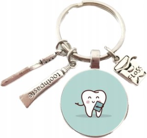 Breloczek do kluczy dentysta stomatolog ząb ząbek prezent brylok 122