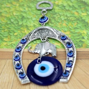 Ozdoba do zawieszenia tureckie Oko Proroka słoń podkowa amulet zawieszka 11