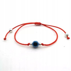 Czerwona sznurkowa bransoletka oko proroka 164