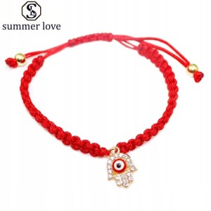 Czerwona bransoletka oko proroka hamsa 29