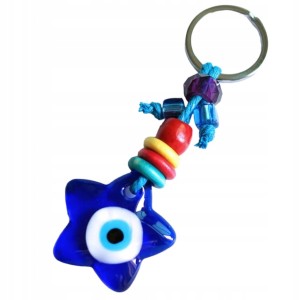 Breloczek brelok turecki szklany oko proroka Evil Eye amulet z Turcji 299