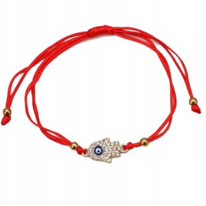 Turecka sznurkowa bransoletka Oko Proroka Hamsa Evil Eye amulet 19