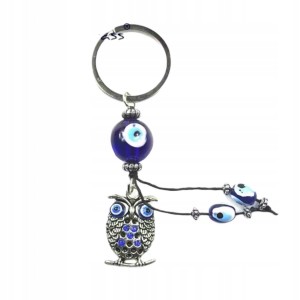 Breloczek turecki brelok sowa sówka Oko Proroka brylok do kluczy 302