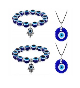 Komplet zestaw 4 szt tureckiej biżuterii oko proroka amulet evil eye 51