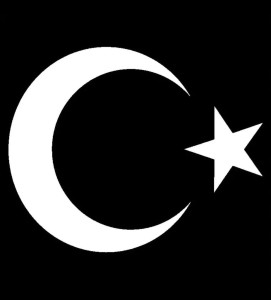 Naklejka Turcja na samochód szybę lub inne miejsce nalepka półksiężyc 30