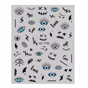 Oko Proroka naklejki na paznokcie Evil Eye naklejki Turcja 32