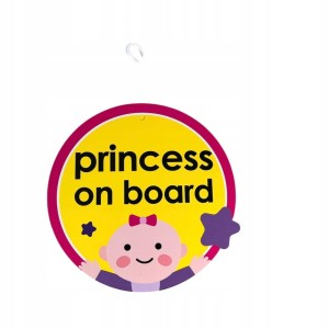 Zawieszka do samochodu auta Dziecko w aucie w języku tureckim z przyssawką