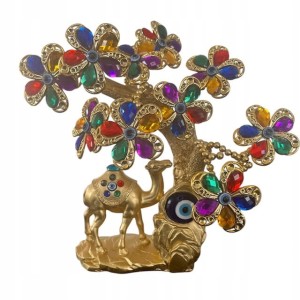 Ozdoba turecka oko proroka drzewko szczęścia kwiaty amulet wielbłąd