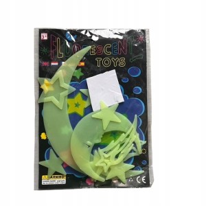 Naklejki świecące fosforyzujące fluorescencyjne kosmos księżyc 11 sztuk 56