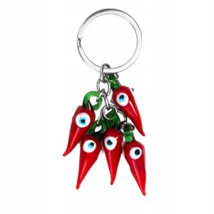 Breloczek Oko Proroka turecki papryka chili Evil Eye amulet prezent 9
