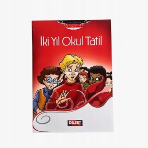 Książka w języku tureckim Iki Yil Okul Tatil Juliusz Verne komiks plus CD