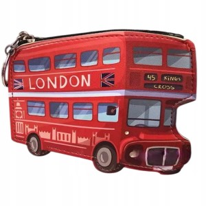 Saszetka portmonetka torebka na klucze Londyn londyński autobus pamiatka